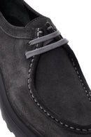 Men's Gray Lace-Up Suede Leather Casual Shoes | Derimod