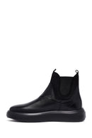 Men's Black Thick Sole Leather Chelsea Boots | Derimod