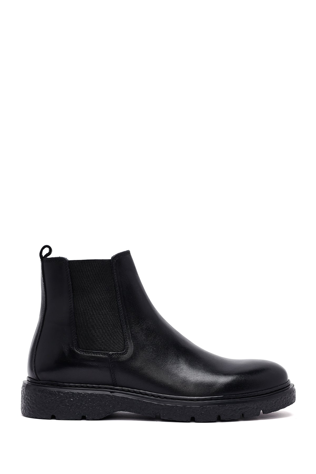 Male Black Leather Chelsea Boots 25WFD632718 | Derimod