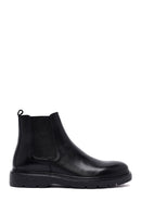 Male Black Leather Chelsea Boots | Derimod