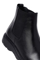 Male Black Leather Chelsea Boots | Derimod