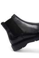 Male Black Leather Chelsea Boots | Derimod