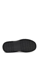 Men's Black Thick-Soled Leather Chelsea Boot | Derimod