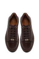 Men's Brown Lace-Up Leather Sneaker | Derimod