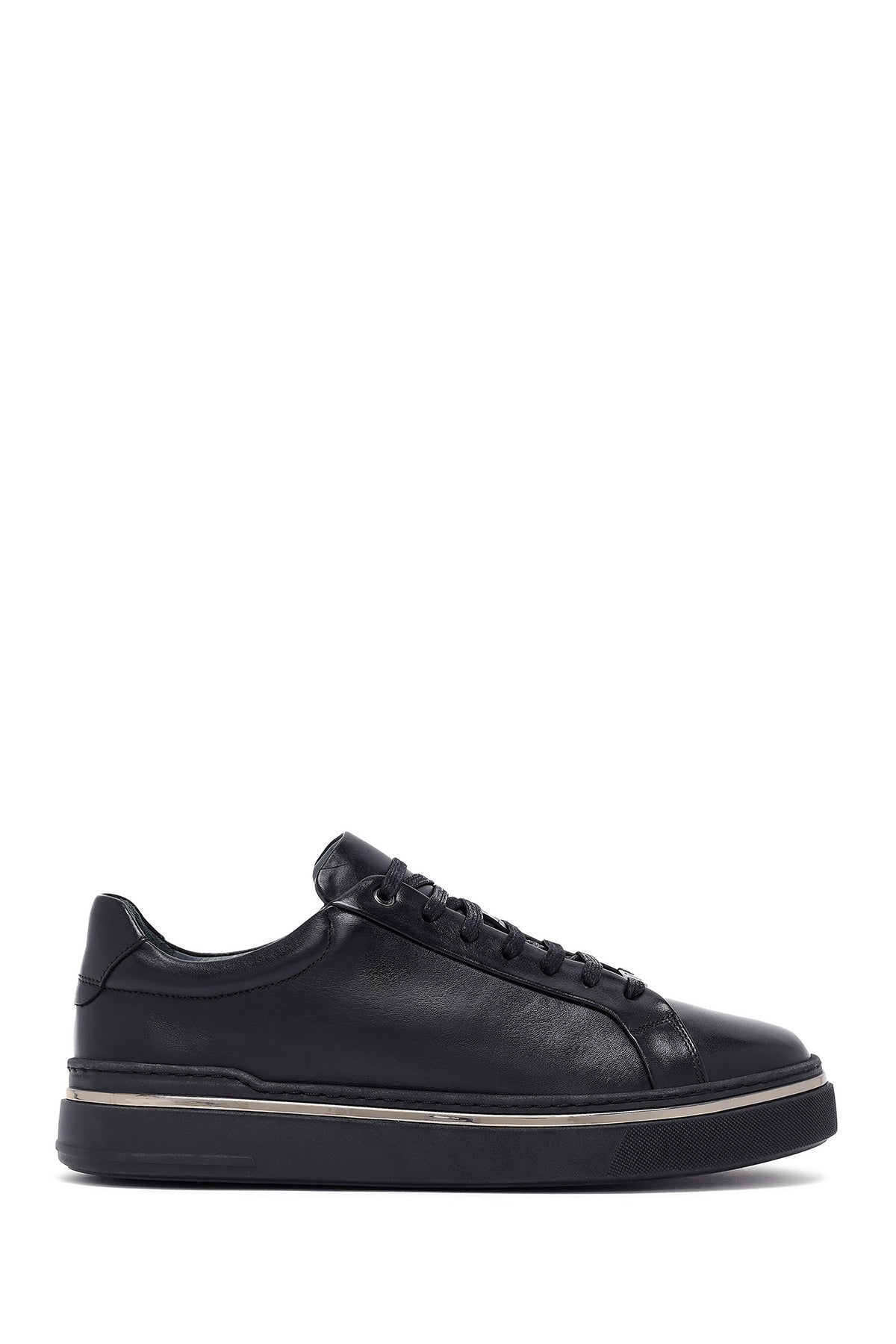 Men's Black Lace Up Leather Sneakers 25WFD654618 | Derimod