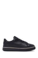 Men's Black Lace Up Leather Sneakers | Derimod