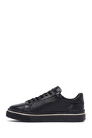 Men's Black Lace Up Leather Sneakers | Derimod