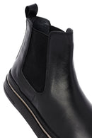 Men's Black Thick Sole Leather Chelsea Boots | Derimod