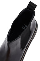 Men's Black Thick Sole Leather Chelsea Boots | Derimod