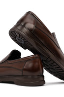 Erkek Kahverengi Deri Casual Loafer | Derimod