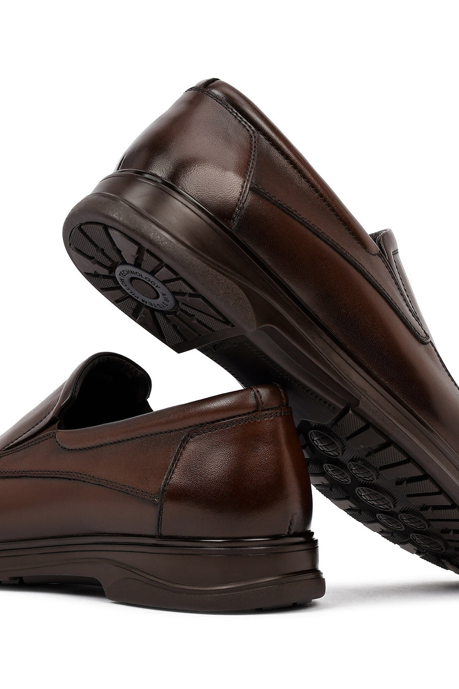Erkek Kahverengi Deri Casual Loafer
