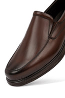 Erkek Kahverengi Deri Casual Loafer | Derimod