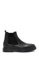 Male Black Leather Chelsea Boots | Derimod