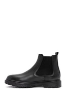 Male Black Leather Chelsea Boots | Derimod