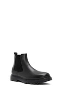 Male Black Leather Chelsea Boots | Derimod