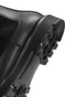 Male Black Leather Chelsea Boots | Derimod