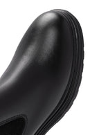Male Black Leather Chelsea Boots | Derimod