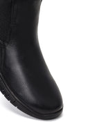 Men's Black Thick-Soled Leather Chelsea Boot | Derimod