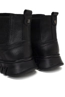 Men's Black Thick-Soled Leather Chelsea Boot | Derimod