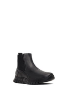 Men's Black Thick-Soled Leather Chelsea Boot | Derimod