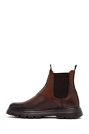 Male Tan Leather Chelsea Boots | Derimod