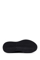 Erkek Siyah Bağcıklı Kalın Tabanlı Deri Casual Sneaker | Derimod