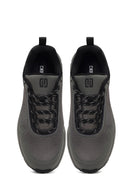 Derimod Dry Erkek Gri Bağcıklı Kumaş Sneaker | Derimod