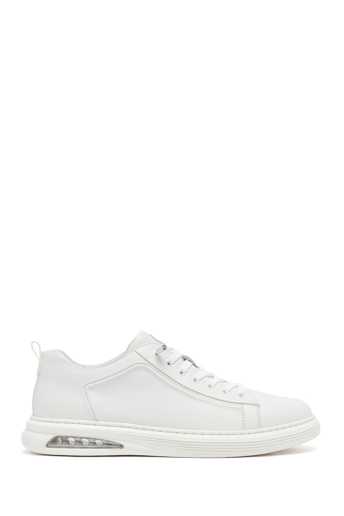 Erkek Beyaz Bağcıklı Deri Sneaker 25WFD692418 | Derimod
