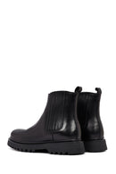 Men's Black Thick-Soled Leather Chelsea Boot | Derimod