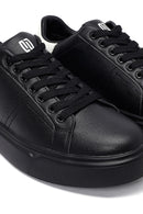 Men's Black Lace-Up Thick-Soled Sneaker | Derimod