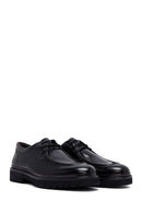 Men's Black Lace-Up Thick-Soled Leather Casual Shoes | Derimod