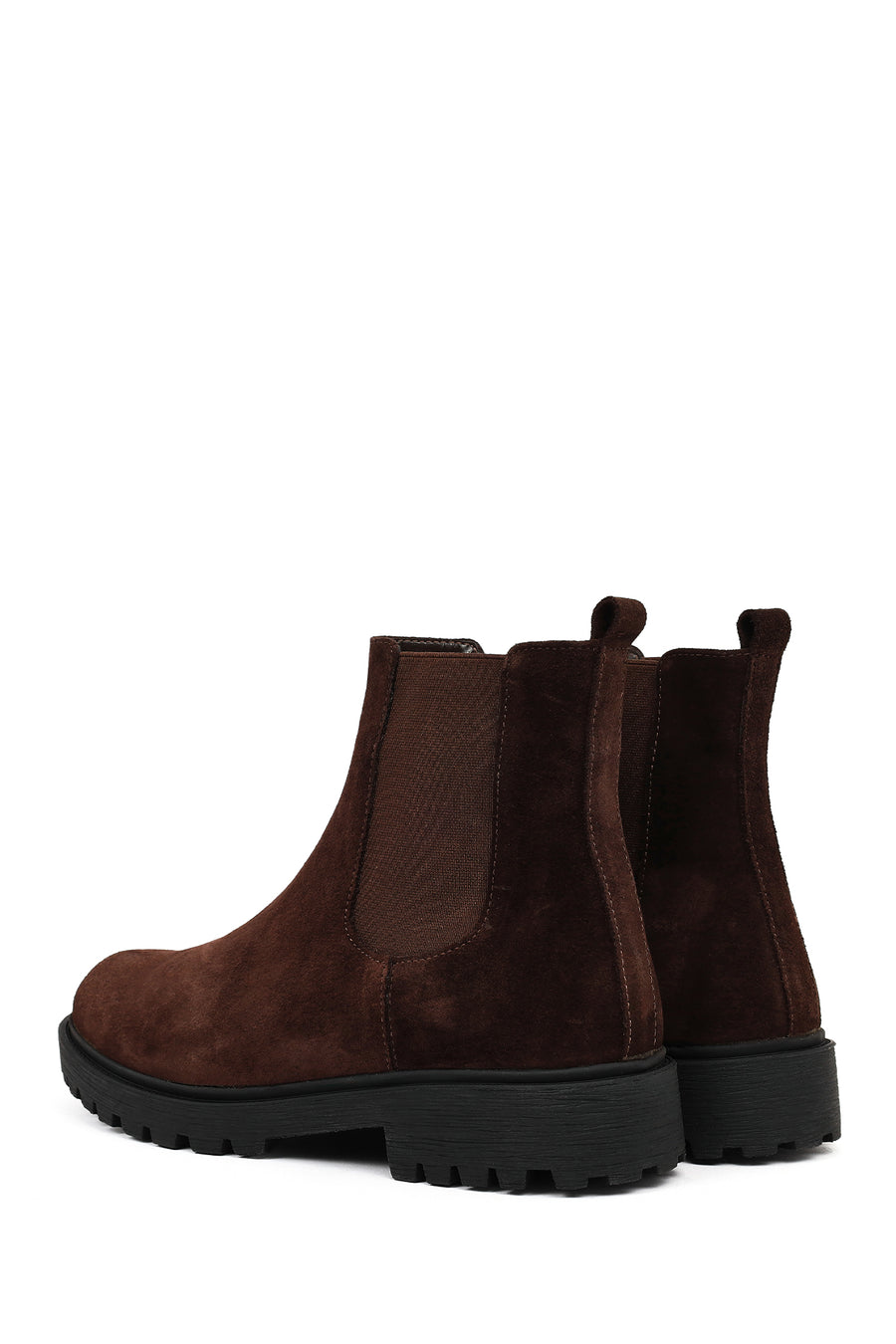 Men's Brown Suede Leather Chelsea Boots