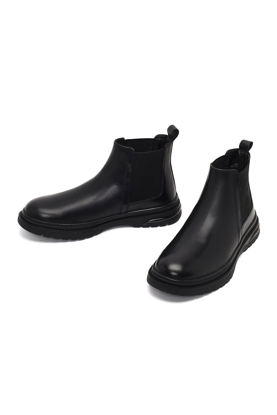 Men's Black Leather Chelsea Boot