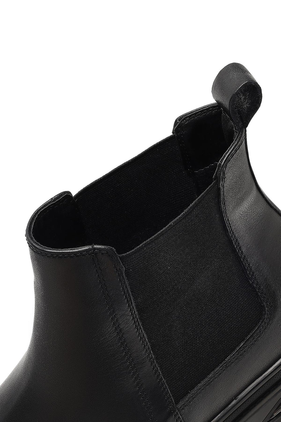 Men's Black Leather Chelsea Boot