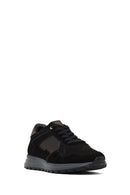 Men's Black Lace-Up Leather Sneaker | Derimod