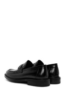 Erkek Siyah Deri Klasik Loafer | Derimod