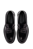 Erkek Siyah Deri Casual Loafer | Derimod