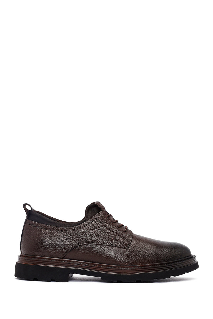 Men's Brown Lace-Up Leather Casual Shoes 25WFD7508FT | Derimod