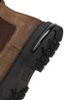 Men's Tan Nubuck Leather Chelsea Boot | Derimod