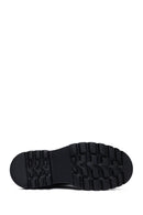 Men's Black Lace-Up Thick-Soled Leather Casual Shoes | Derimod