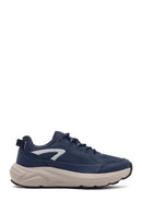 Derimod Studio Men's Navy Blue Lace-Up Thick-Soled Sneaker | Derimod