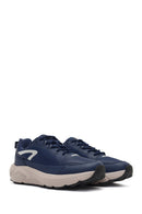 Derimod Studio Men's Navy Blue Lace-Up Thick-Soled Sneaker | Derimod