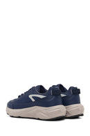 Derimod Studio Men's Navy Blue Lace-Up Thick-Soled Sneaker | Derimod