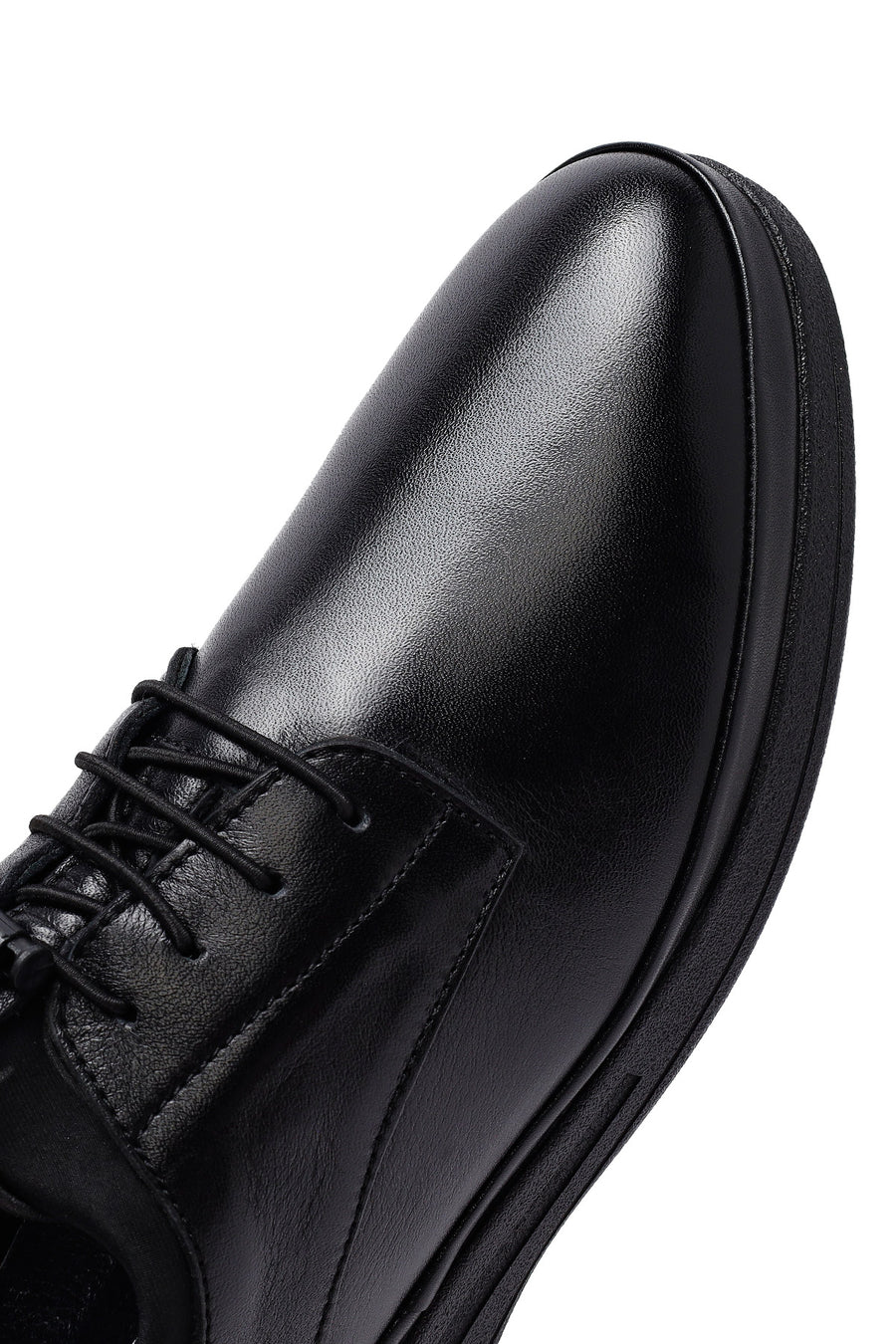 Men's Black Lace Up Leather Casual Shoes