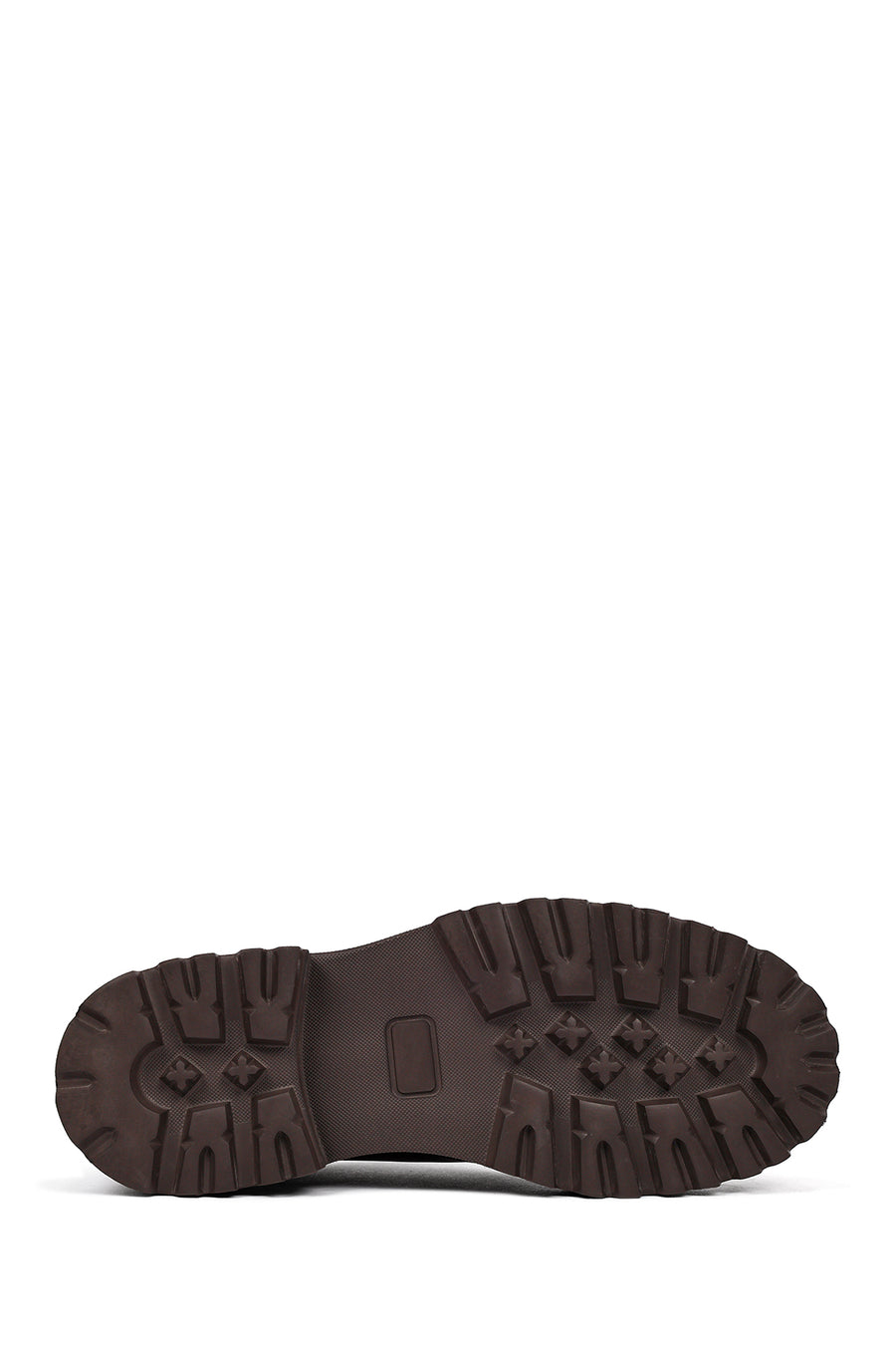 Men's Brown Lace-Up Thick-Soled Leather Casual Shoes