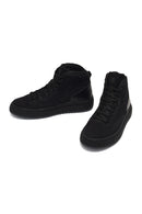 Men's Black Lace-up Nubuck Leather Sports Boots | Derimod