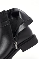 Women's Black Zippered Buckle Boots | Derimod
