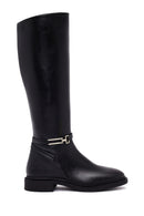 Women's Black Zippered Boot | Derimod