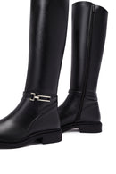 Women's Black Zippered Boot | Derimod