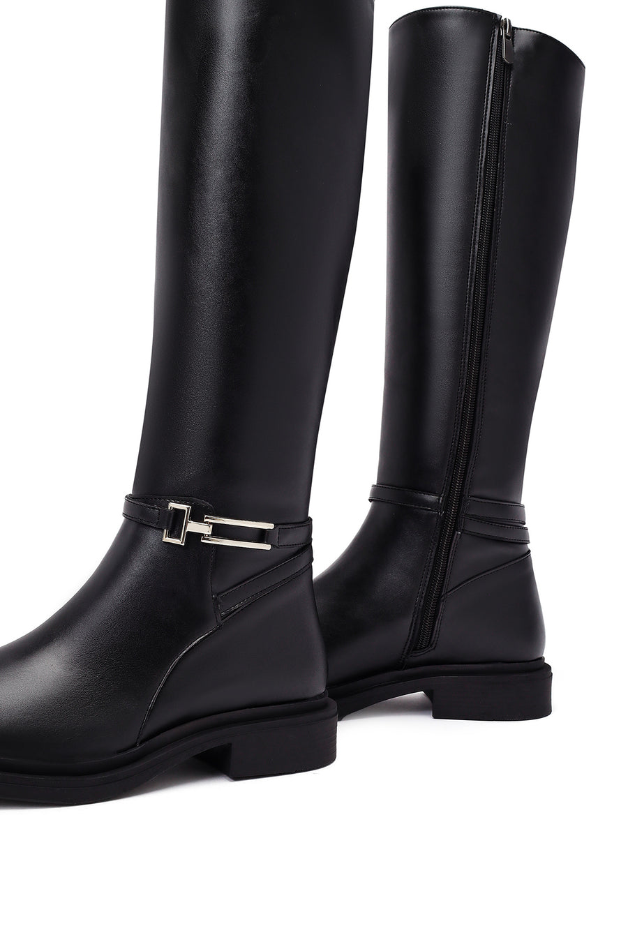 Women's Black Zippered Boot
